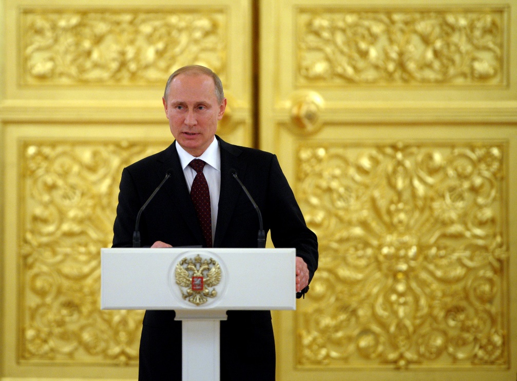 Poutine lors d'un discours